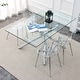 preview thumbnail 8 of 37, Modern Minimalist Transparent Dining Chairs Set of 4/6