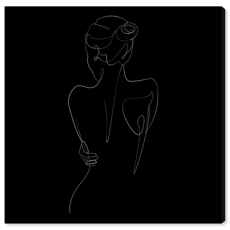 Wynwood Studio Canvas Fashion and Glam Elegant Lines Black and Modern & Contemporary Wall Art Canvas Print