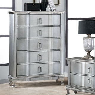 Silver Orchid Arlen Traditional Silver 5-drawer Chest