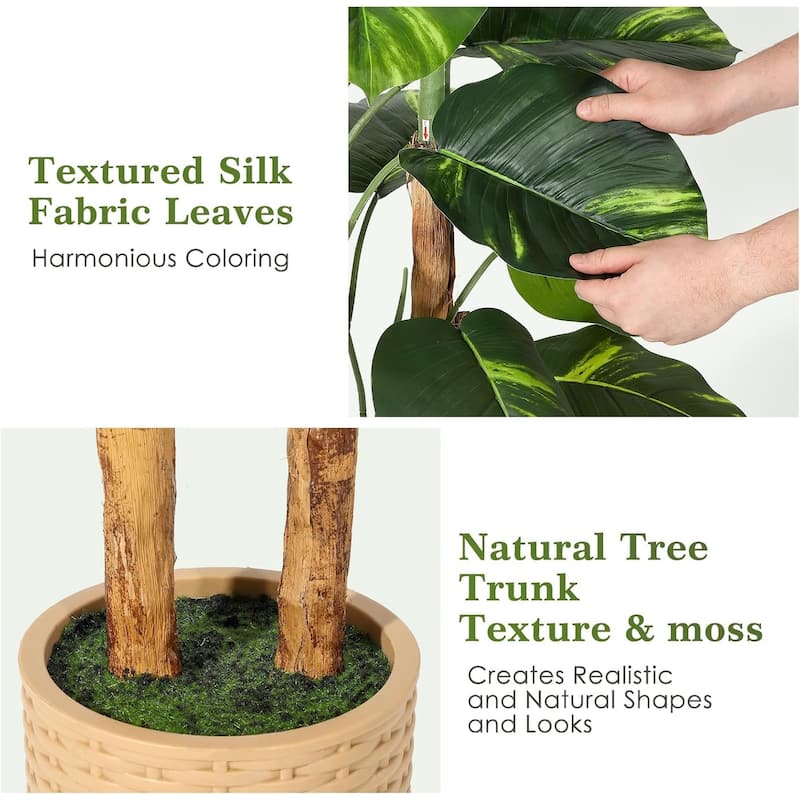5FT Artificial Scindapsus Aureus Plant, Artificial Tree