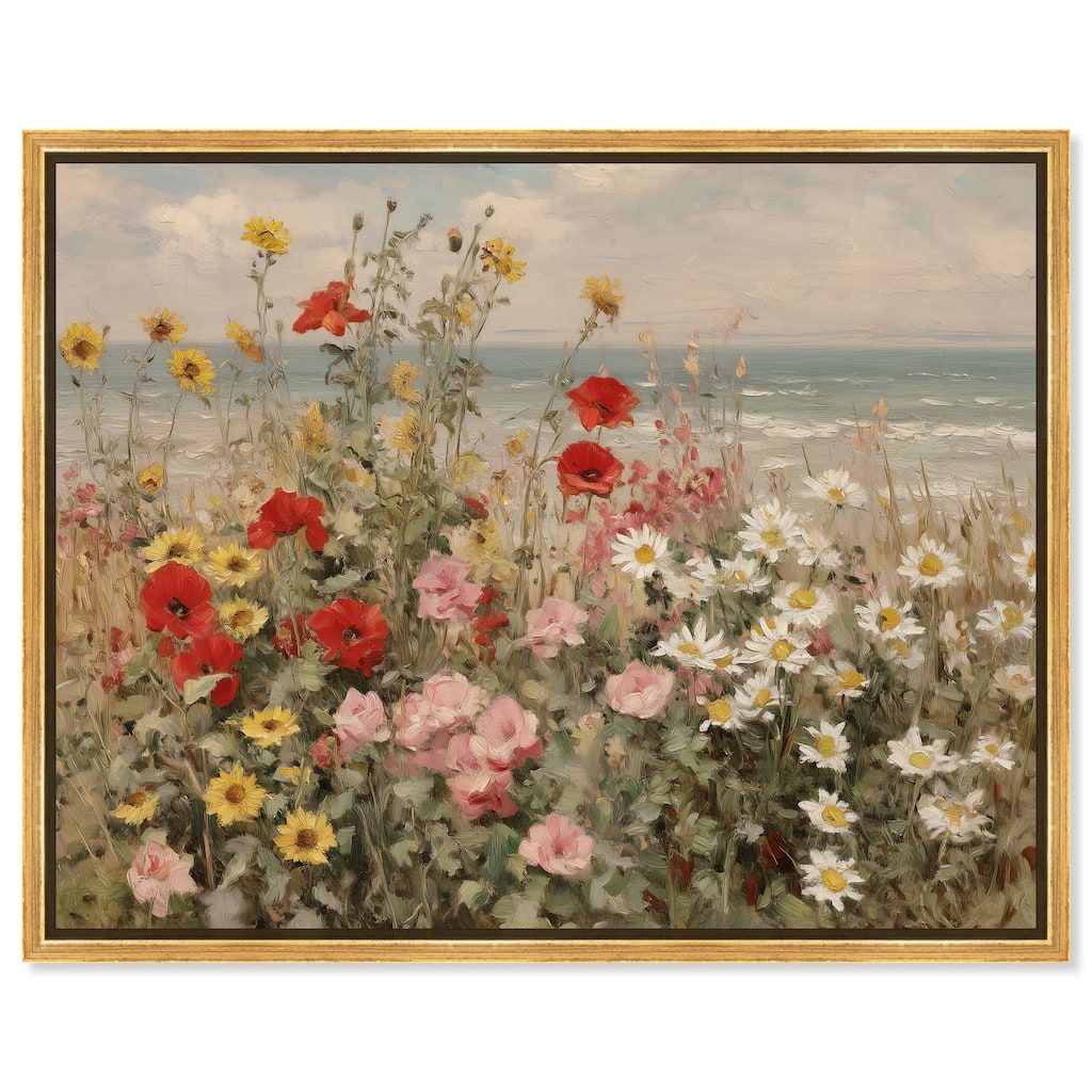 Misty Ocean Field II Canvas by Art Remedy