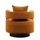 preview thumbnail 15 of 42, Accent Open Back Chair Modern Comfy Sofa Chair With Base, Club Chair Leisure Arm Chair For Lounge