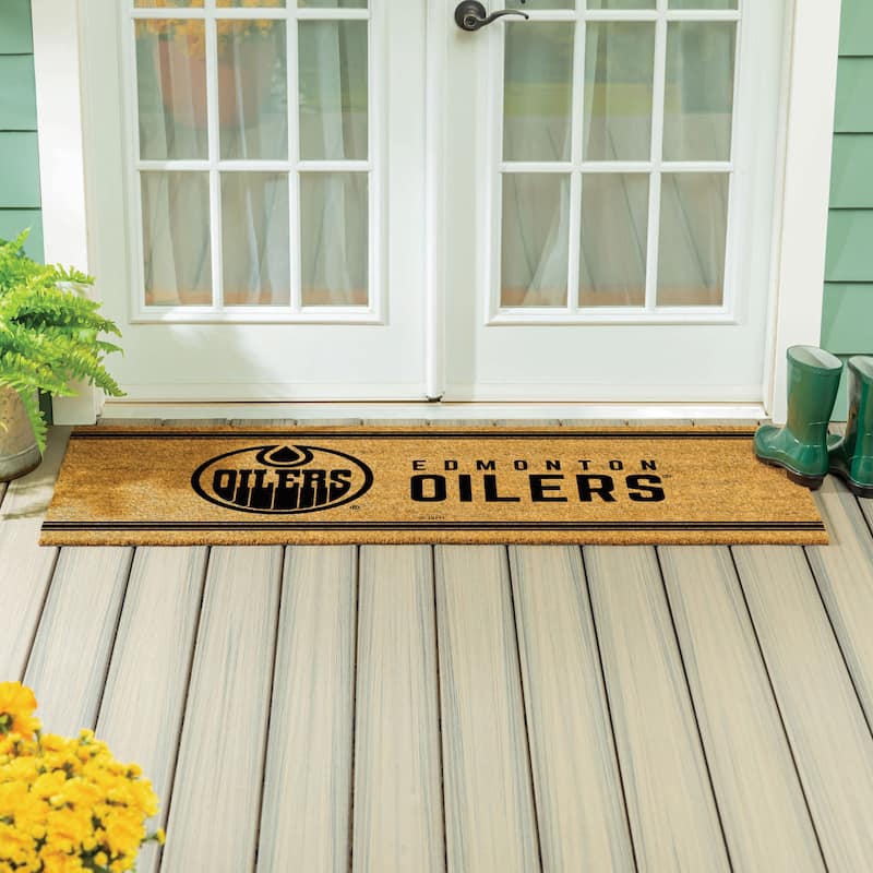Edmonton Oilers Monochrome Indoor/Outdoor Coir Door Mat