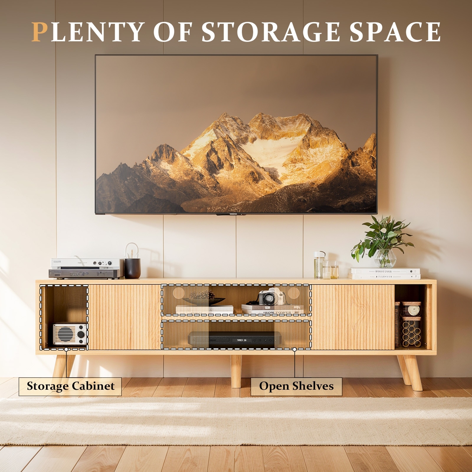 Entertainment-Center-Wood-TV-