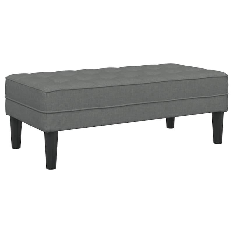Elegant Fabric Storage Ottoman in Multiple Colors - 44.5 x 22.4 x 15.4 in
