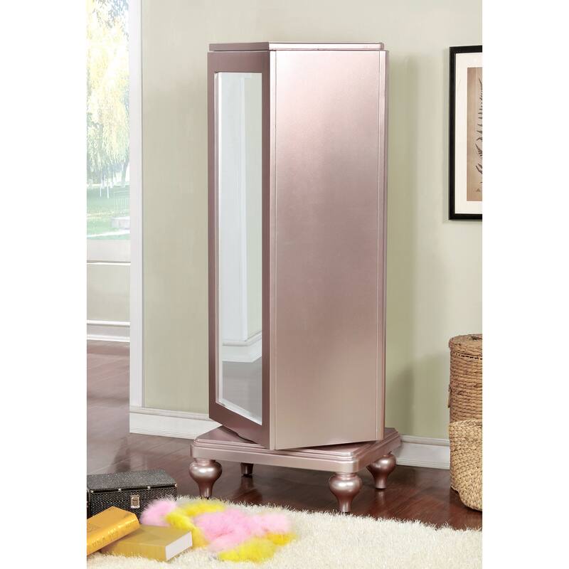 Dzhebel I Transitional Solid Wood 5-Drawer Swivel Chest by Copper Grove