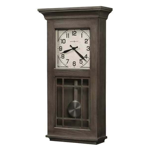 slide 2 of 2, Howard Miller Amos Ash Finish Grandfather Style Wall Clock Ash