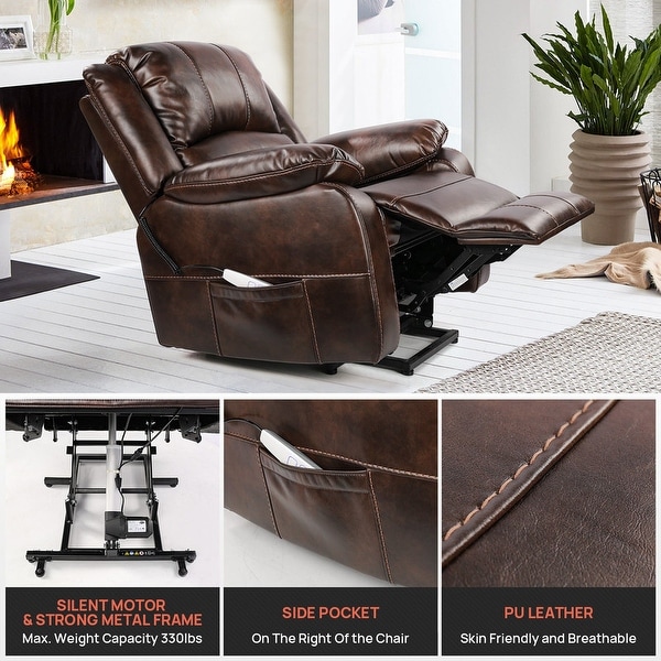 TackSpace Oversize Power Lift Recliner Chair for Elderly