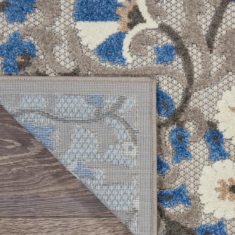 Nourison Aloha Modern Multicolor Floral Botanical Area Rug