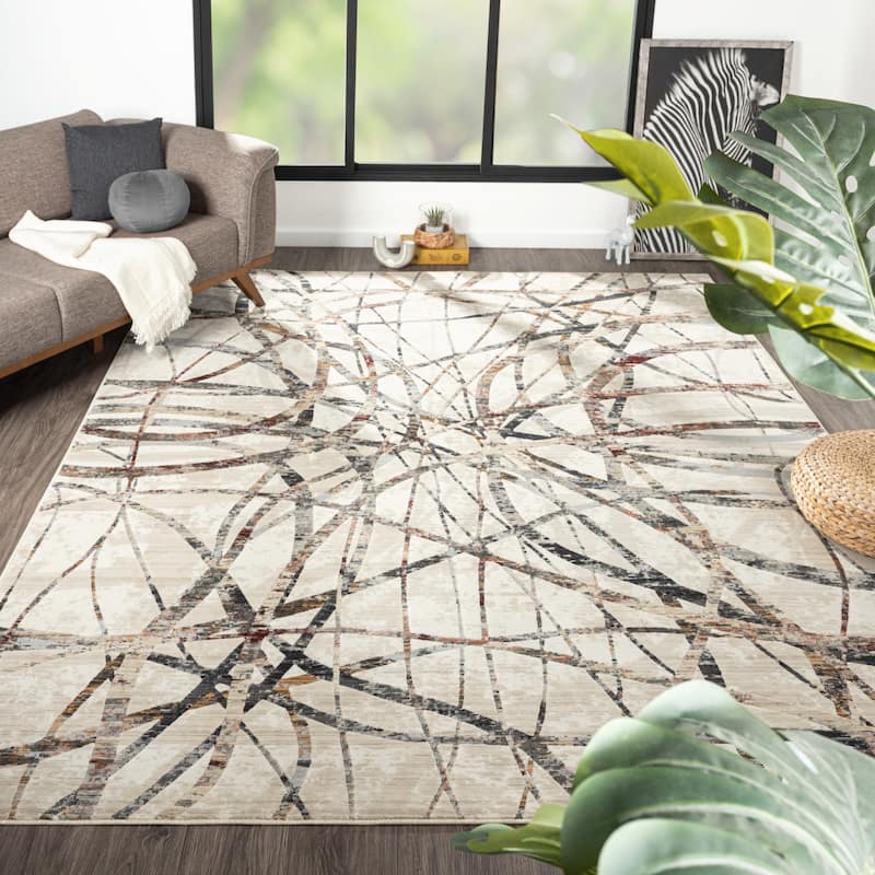 Petra Travertine/Earth Area Rug