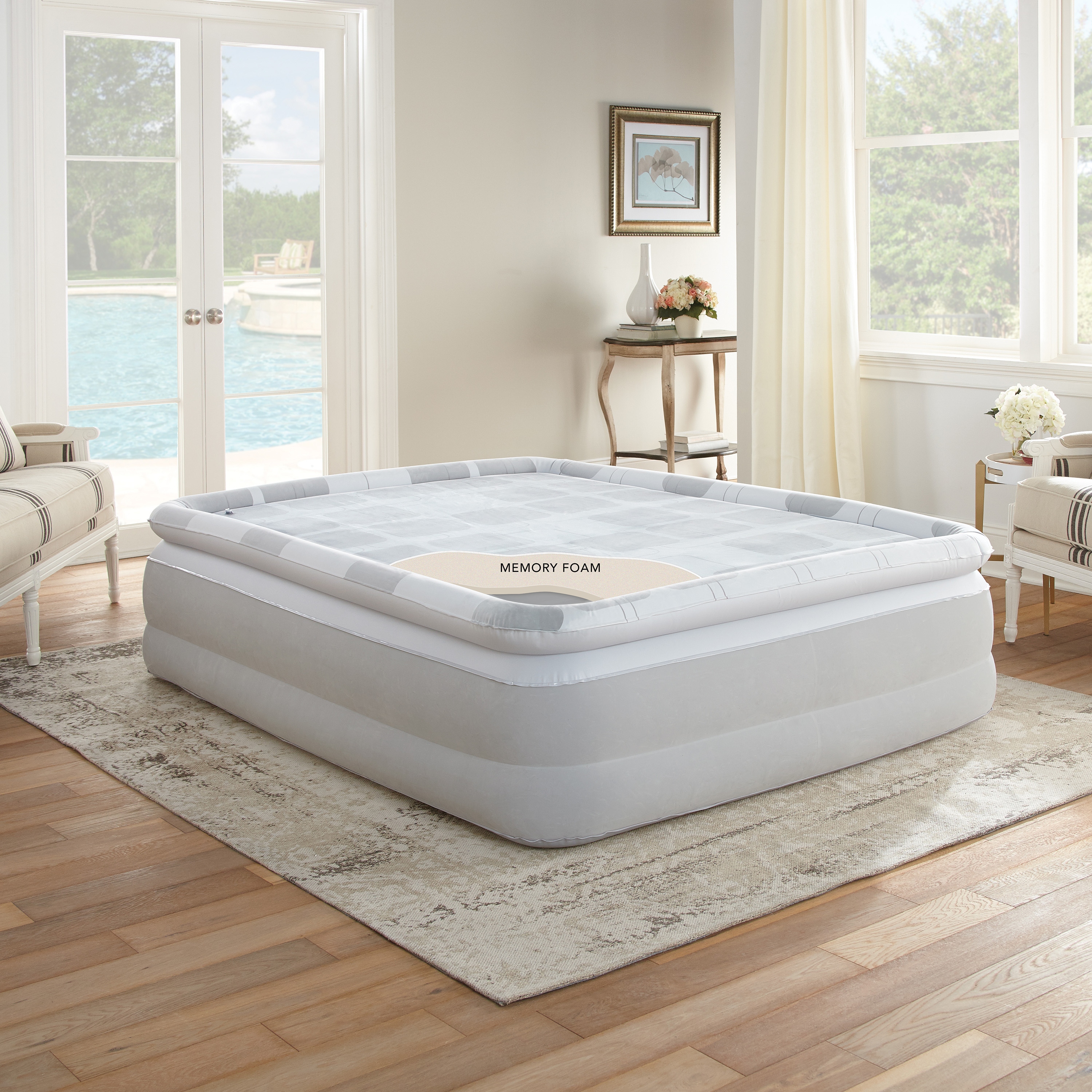 Memory foam blow up mattress store
