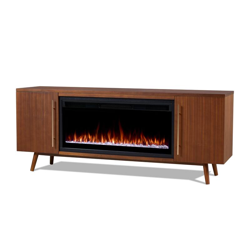 Morris 72" Smart Landscape Electric Fireplace TV Stand by Real Flame