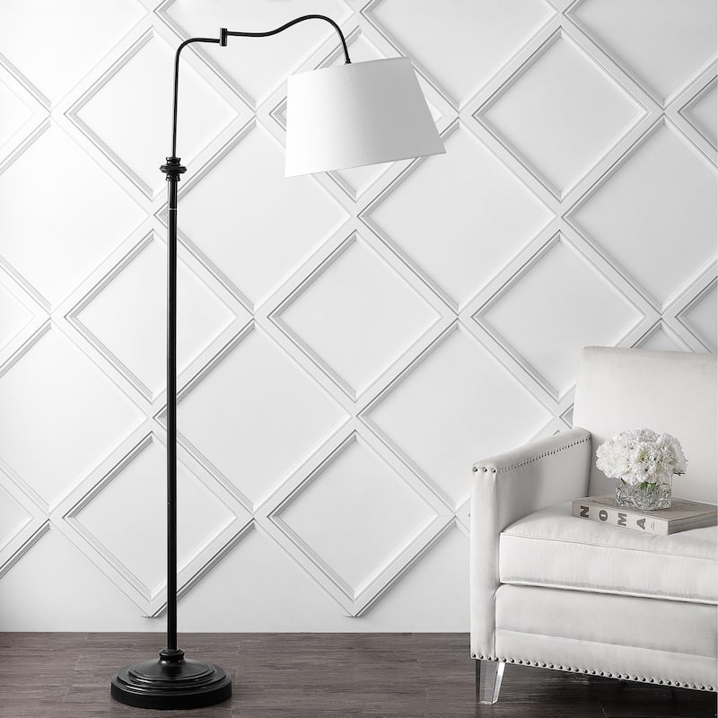 Jason 68.5" Metal Traditional Swing Arm LED Floor Lamp, Oil Rubbed Bronze by JONATHAN Y