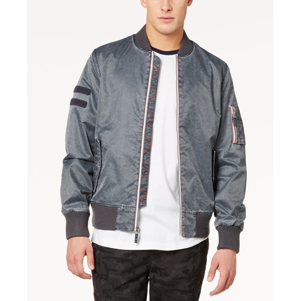 Shop American Rag Mens Jacket Gray Size XL Washed Nylon ...