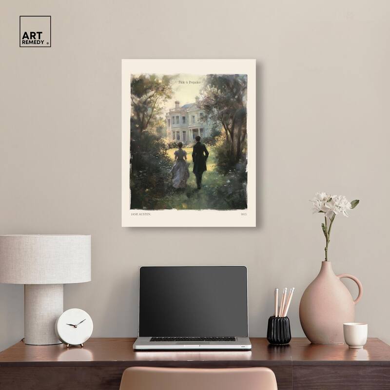 Pride and Prejudice Scene Canvas by Art Remedy, Gallery Wrapped
