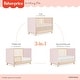 preview thumbnail 5 of 3, Fisher Price Siesta 3-in-1 Convertible Crib by Dream On Me - Blush Pink