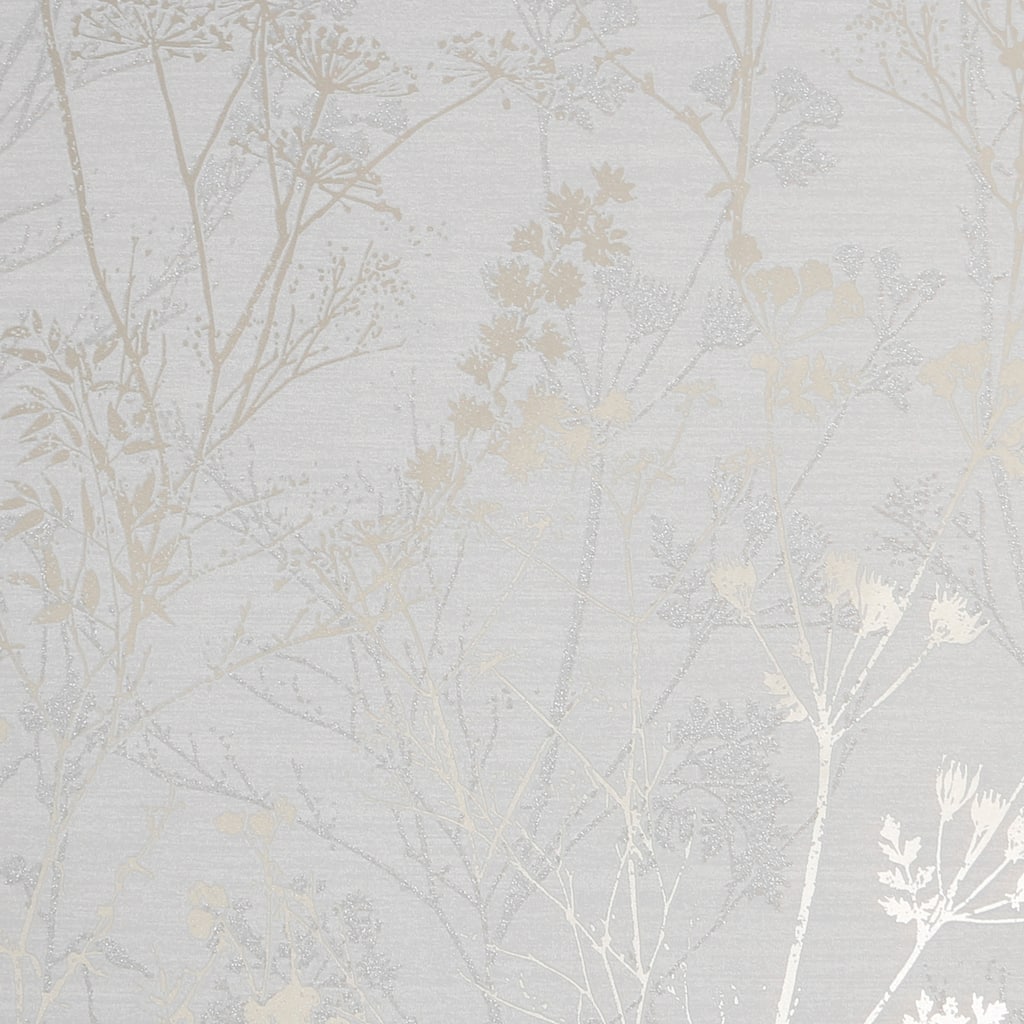 Hedgerow Grey and Pale Gold Wallpaper