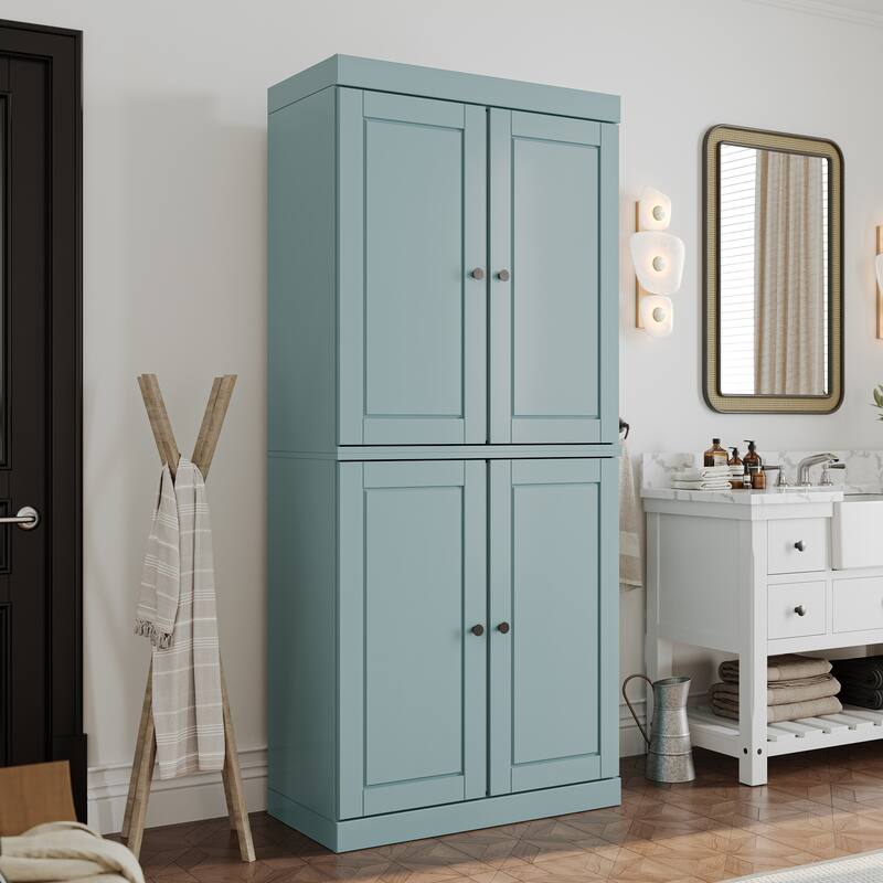 100% Solid Wood 32" Bathroom Cabinet with Optional Doors by Palace Imports