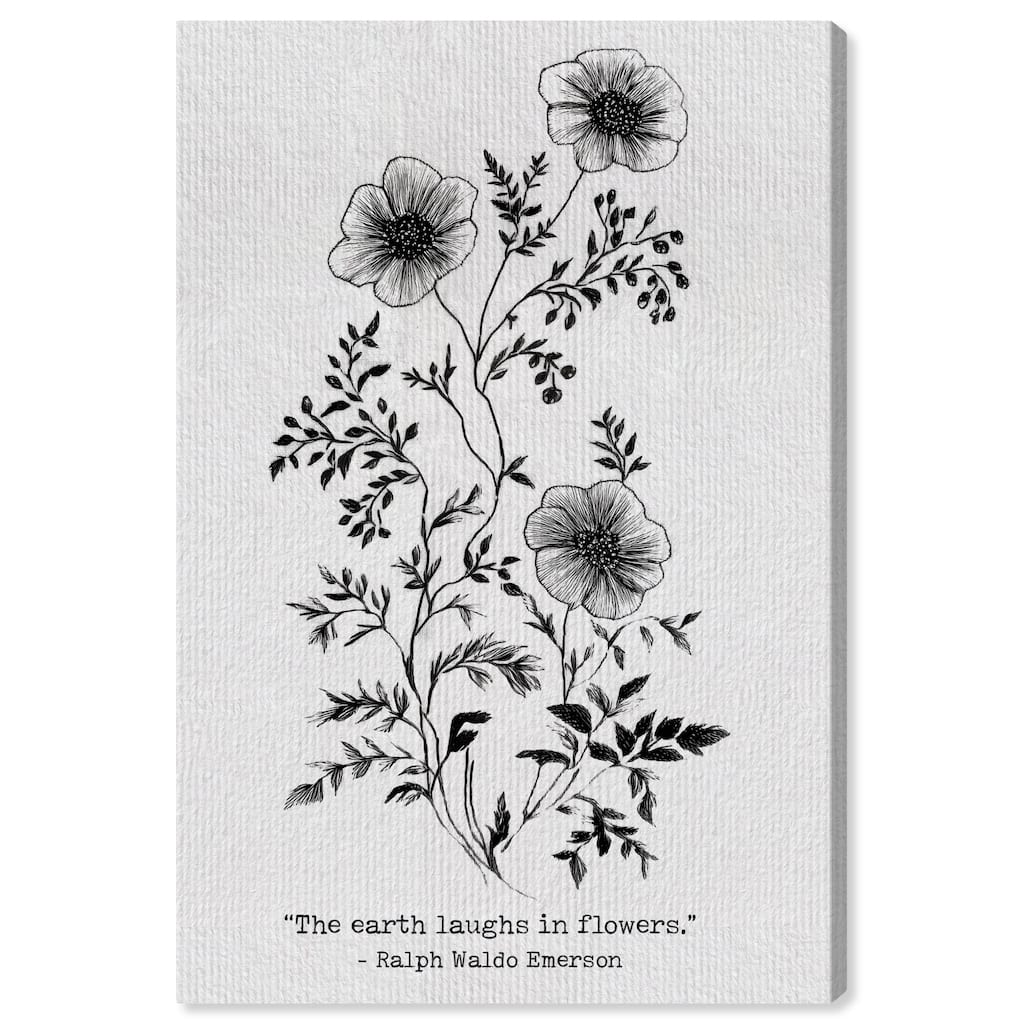 Earth Laughs in Flowers Canvas by Art Remedy, Gallery Wrapped