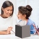 preview thumbnail 8 of 7, DWËLLZA HOME Tissue Box Cover Square Grey