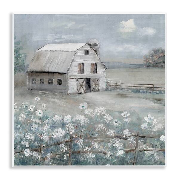 Stupell Traditional Barn & Meadow Wall Plaque Art Design By Sally ...