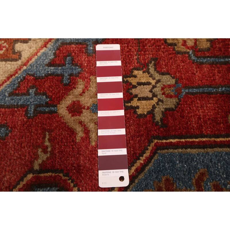 ECARPETGALLERY Hand-knotted Serapi Heritage Red Wool Rug - 7'10 x 9'11