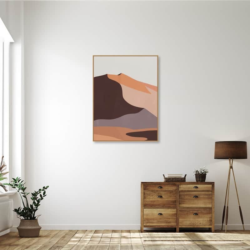 Desert Dunes II by Annie Warren Framed Canvas Wall Art Print - Sylvie Maple