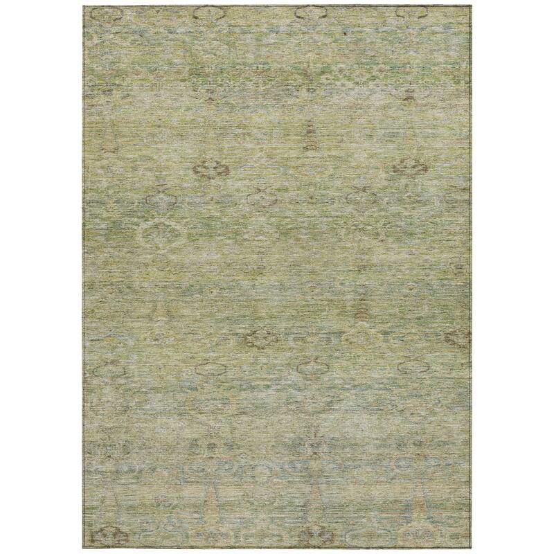 HomeRoots Oriental Traditional Rectangle Outdoor Rug