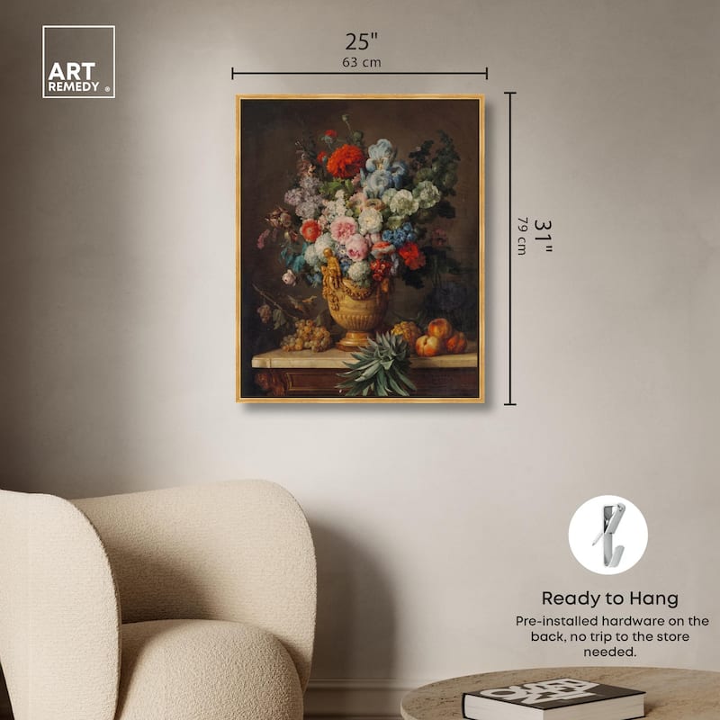 Vallayer 1789 Vase Canvas by Art Remedy