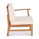 preview thumbnail 8 of 19, Christopher Knight Home - Aneska Outdoor 3-Seater Sofa Set with Slatted Coffee Table, Acacia Wood with Water-Resistant Cushions