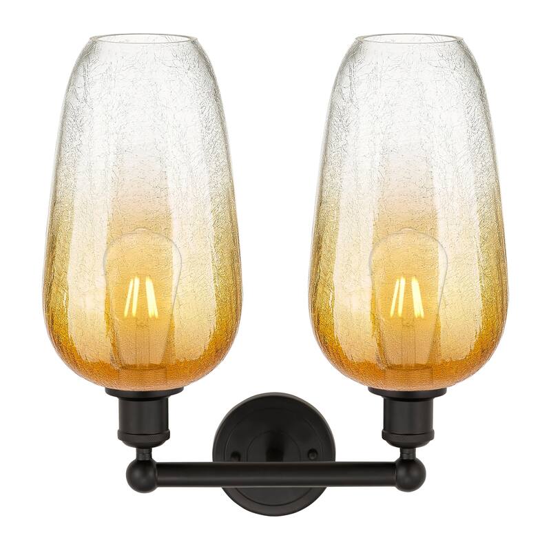 Innovations Lighting Endless Possibilities Edison - Brookhaven Flute - 2 Light 16" Bath Vanity Light