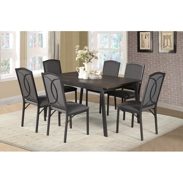 Metal leg dining on sale table set