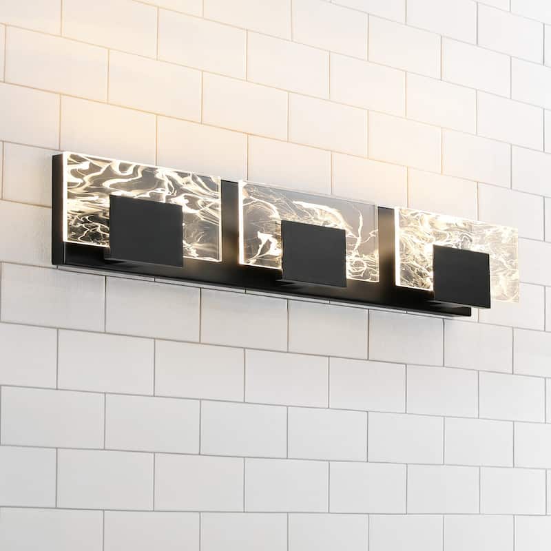 Modern Bathroom Vanity Light LED Dimmable Wall Sconce with UL Certified - 16 inches and above