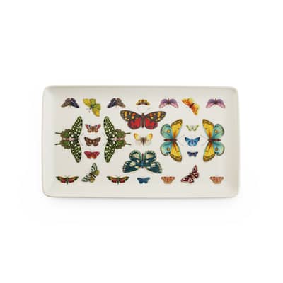 Portmeirion Botanic Garden Harmony Rectangular Tray - 13 x 7.5 Inch