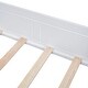 preview thumbnail 13 of 11, White Twin Solid Wood House Bed with Bench & Shelves