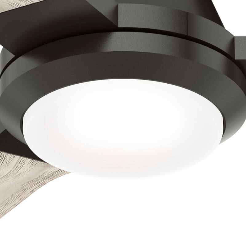 Hunter 54" Leti Ceiling Fan with LED Light and Wall Control - Noble Bronze