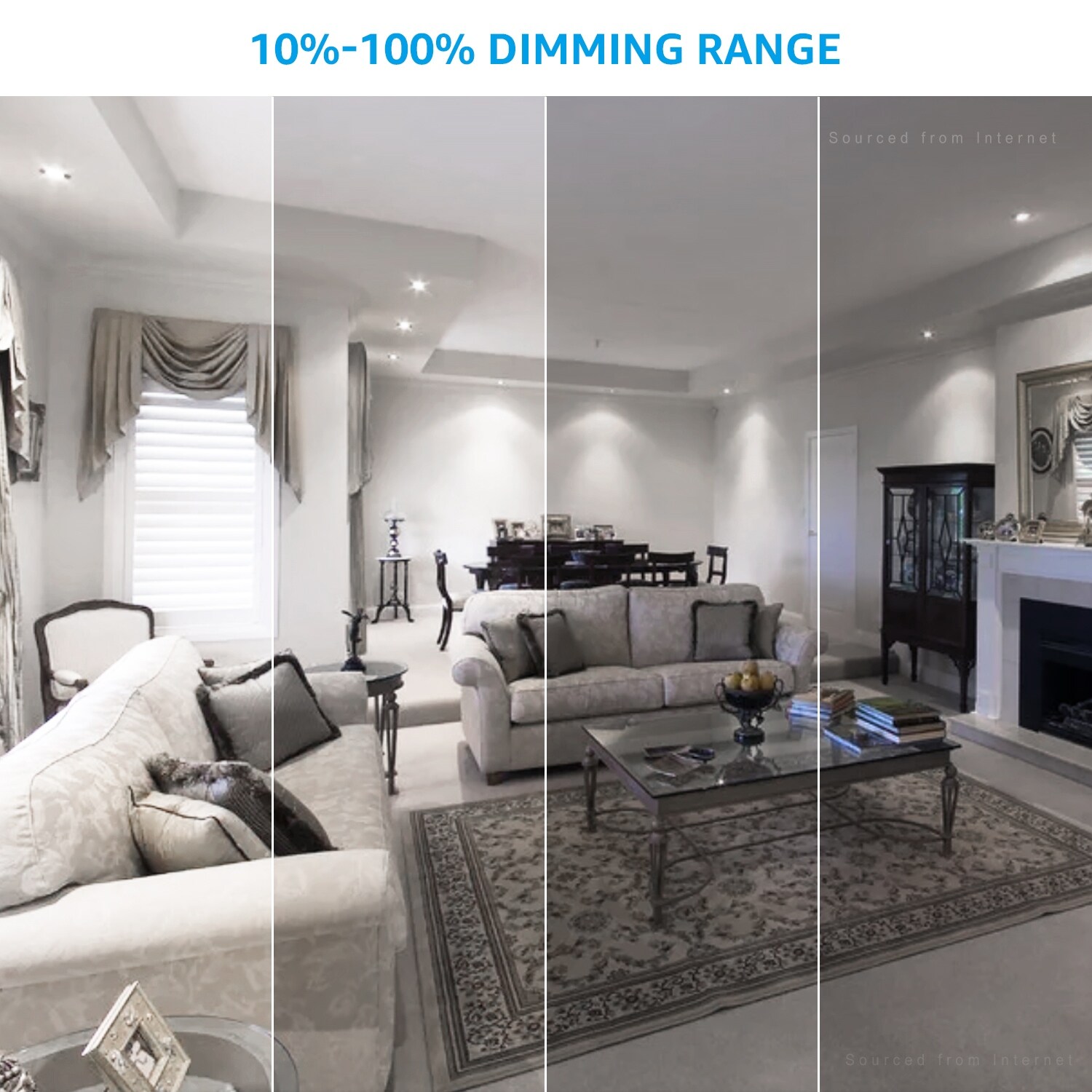 7W 3 Inch Ultra-Thin LED Recessed Lights with J-Box, Dimmable, Satin  Nickel, 400lm, Pack of 6