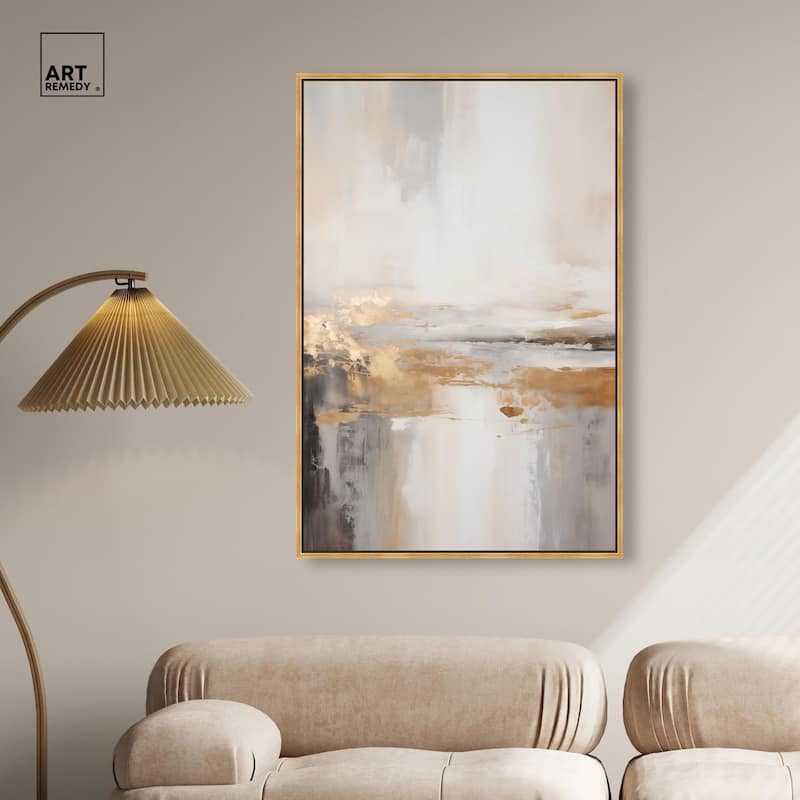 Gold Dust I Canvas by Art Remedy
