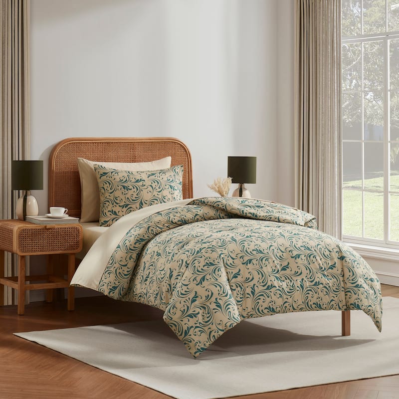Virtu Comforter Sets Bed in a bag Biomorphic Design Sets with Sheets