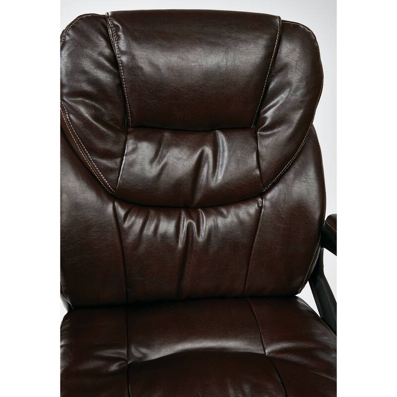 Office Star Faux Leather Managers Chair