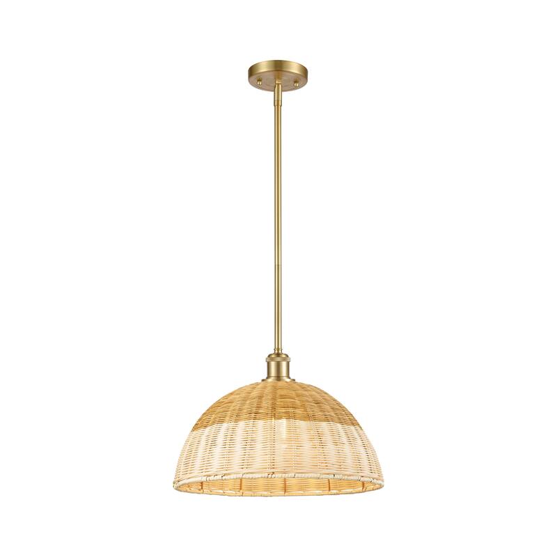 Innovations Lighting Endless Possibilities Ballston - Bristol Natural II - 1 Light 16" Stem Hung Mini Pendant - Satin Gold