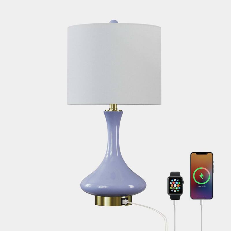 Maxax 23.5 Ceramic Bedside Elegant Table Lamp