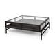 preview thumbnail 26 of 43, Arelius Light Brown Solid Wood w/ Black Iron Base Square Display Coffee Table