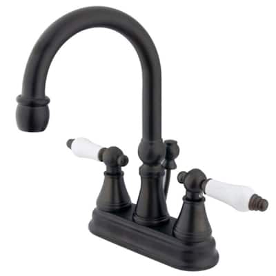 Elements Of Design Double Handle 4" Centerset Bathroom Faucet with