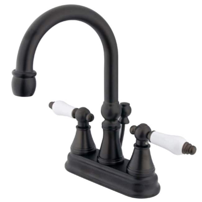 Elements Of Design Double Handle 4" Centerset Bathroom Faucet with