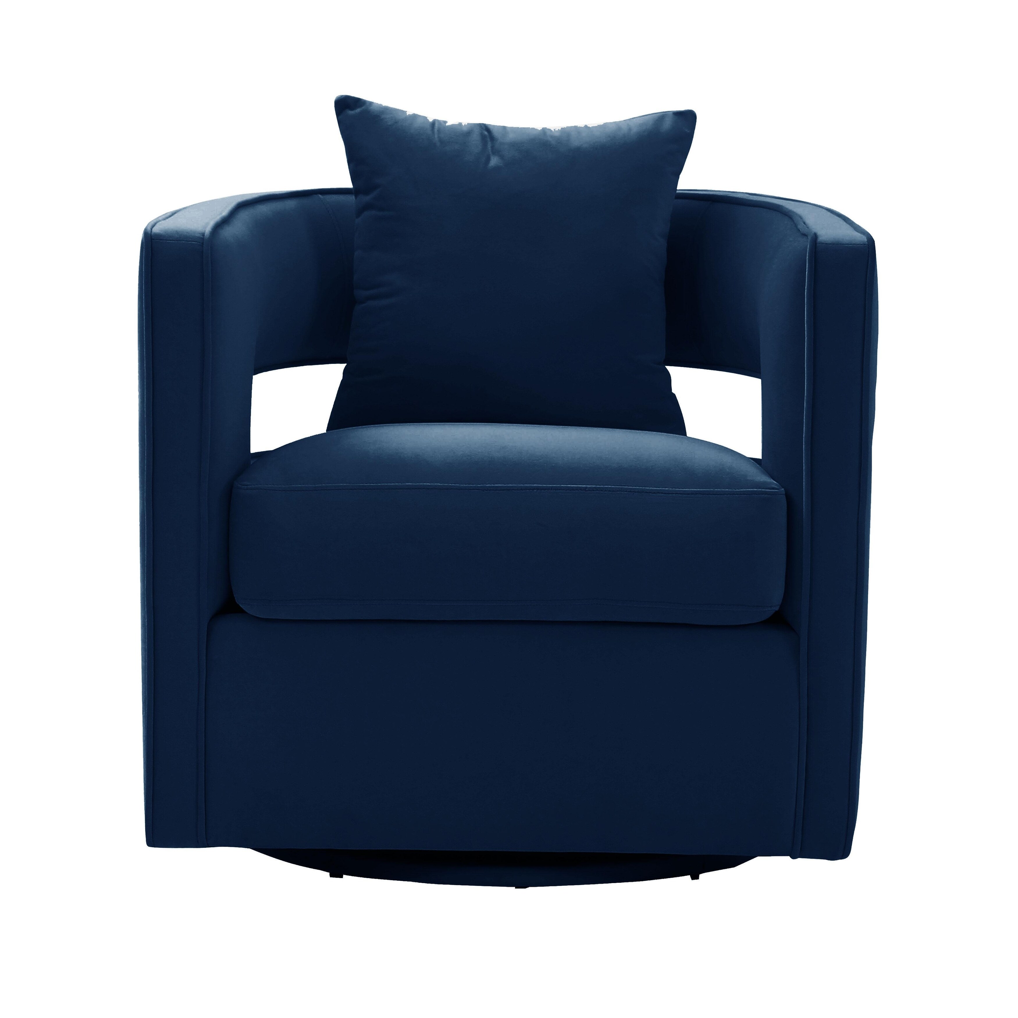 Kennedy Modern Accent Velvet Swivel Chair Bed Bath Beyond