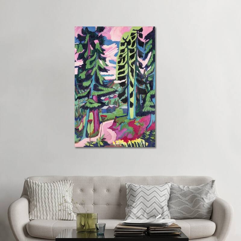 iCanvas "Wild Mountain " by Ernst Ludwig Kirchner Canvas Print - 48x32x1.5