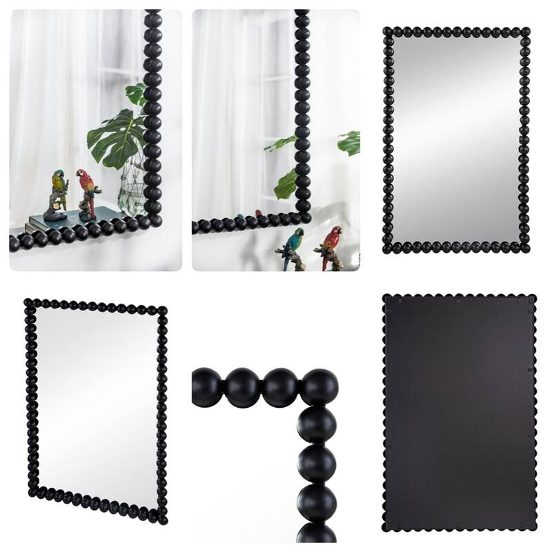 24" x 36" Rectangle Black Mirror, Wall Mirror for Living Room Entryway