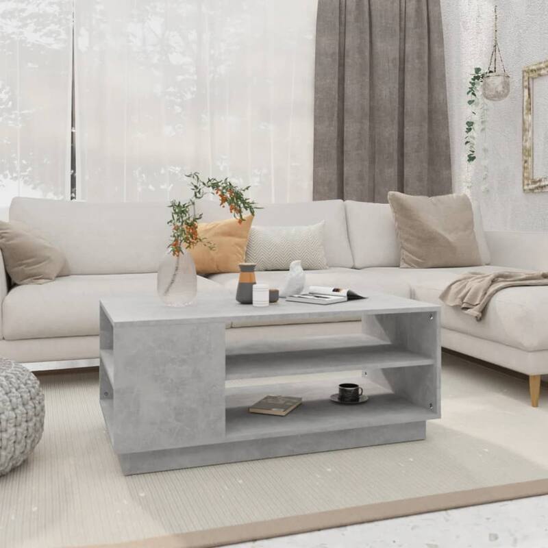 vidaXL Coffee Table Accent End Side Sofa Table for Living Room Engineered Wood - 40.2" x 21.7" x 16.9"
