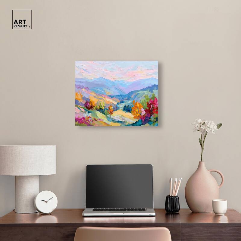 Colorful Valley I Canvas by Art Remedy, Gallery Wrapped